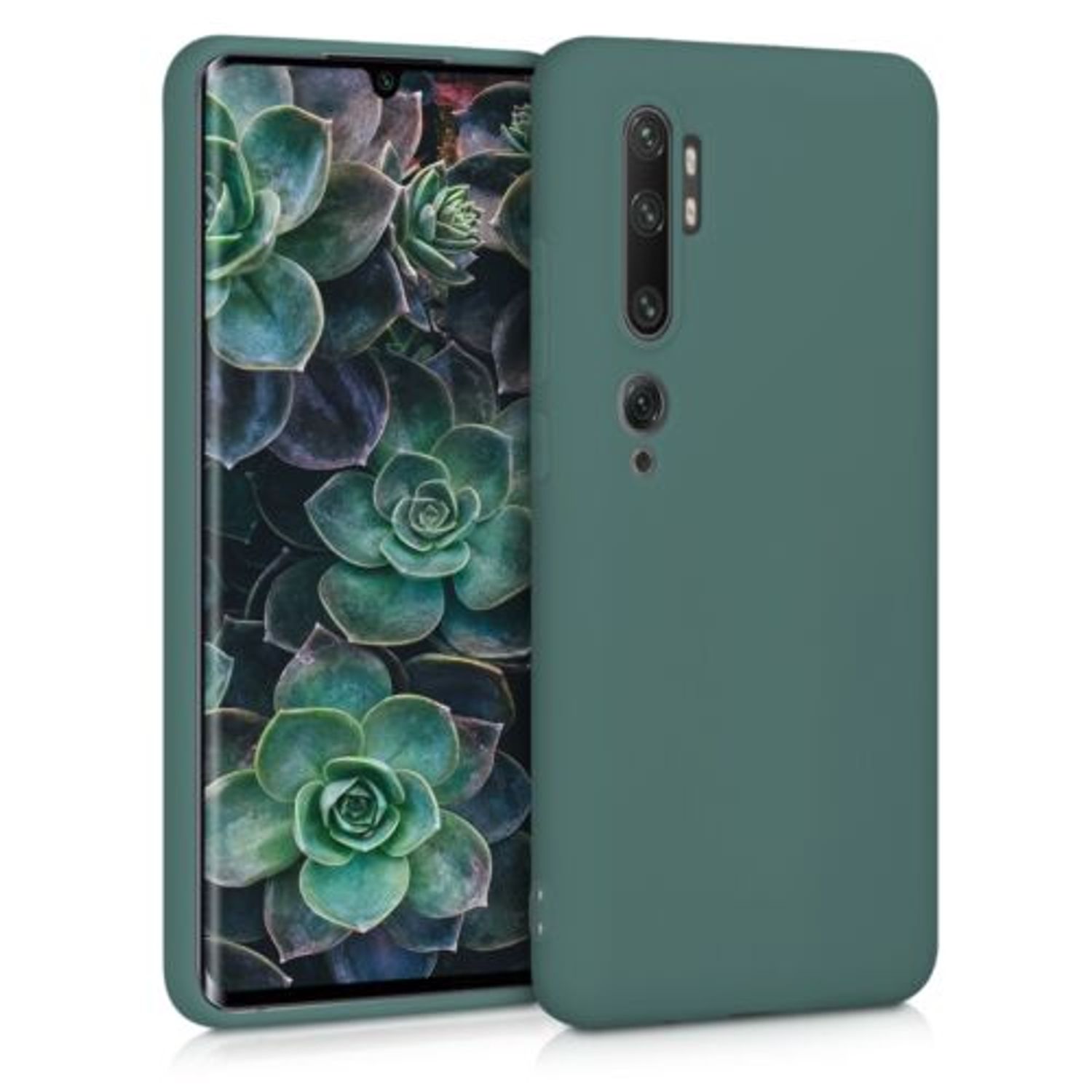 Husa pentru Xiaomi Mi Note 10/Mi Note 10 Pro, Silicon, Verde, 50948.171 fotografia produsului