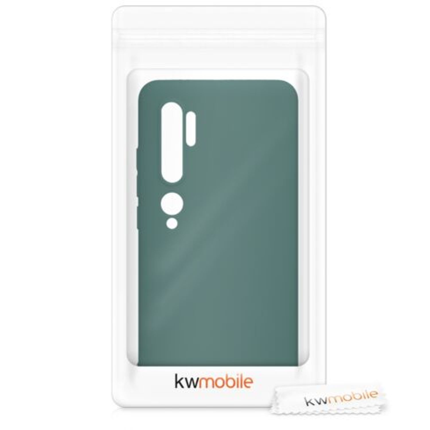 Husa pentru Xiaomi Mi Note 10/Mi Note 10 Pro, Silicon, Verde, 50948.171 fotografia produsului View 7 L