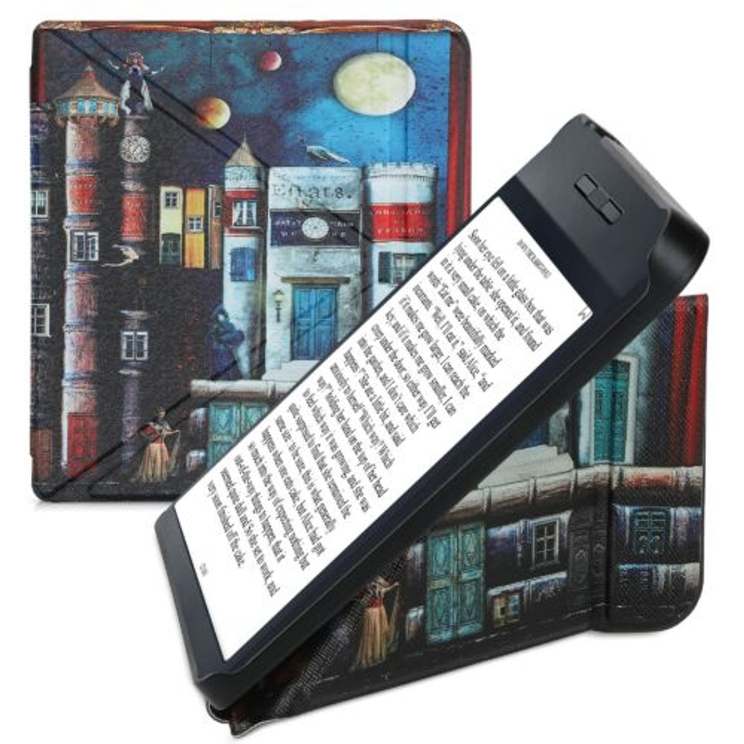 Husa pentru Kobo Libra H2O, Piele ecologica, Multicolor, Kwmobile, 50540.31 fotografia produsului