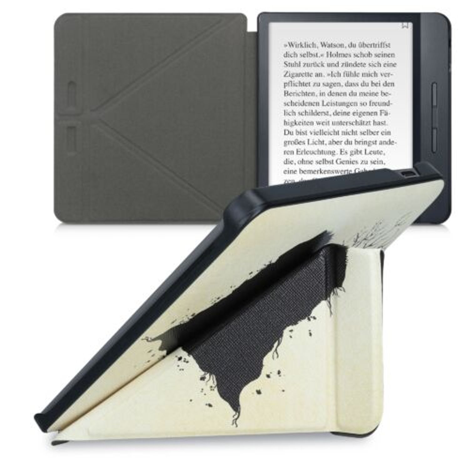 Husa pentru Kobo Libra H2O, Piele ecologica, Multicolor, Kwmobile, 50540.24 fotografia produsului View 3 L
