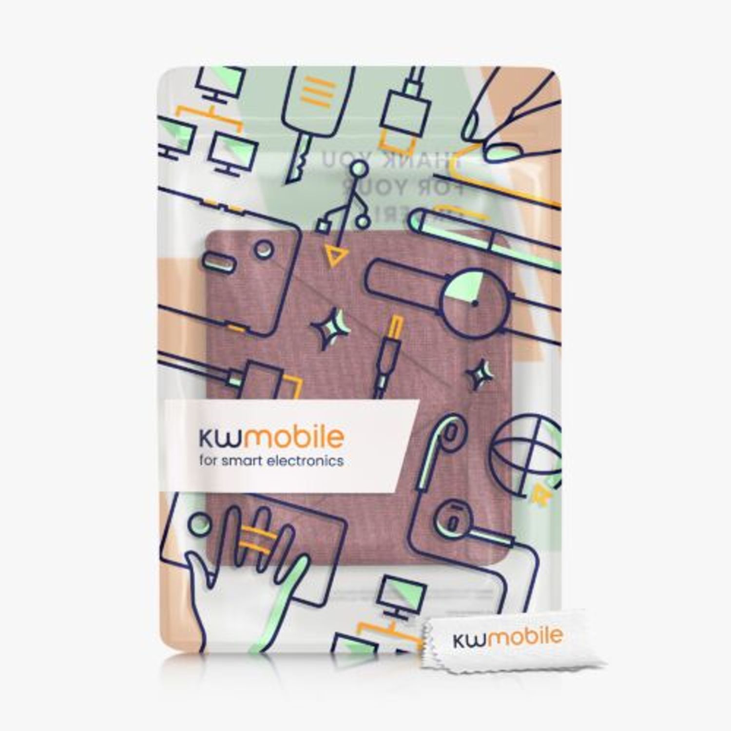 Husa pentru Kobo Libra H2O, Textil, Rosu, Kwmobile, 52460.09 fotografia produsului View 7 L