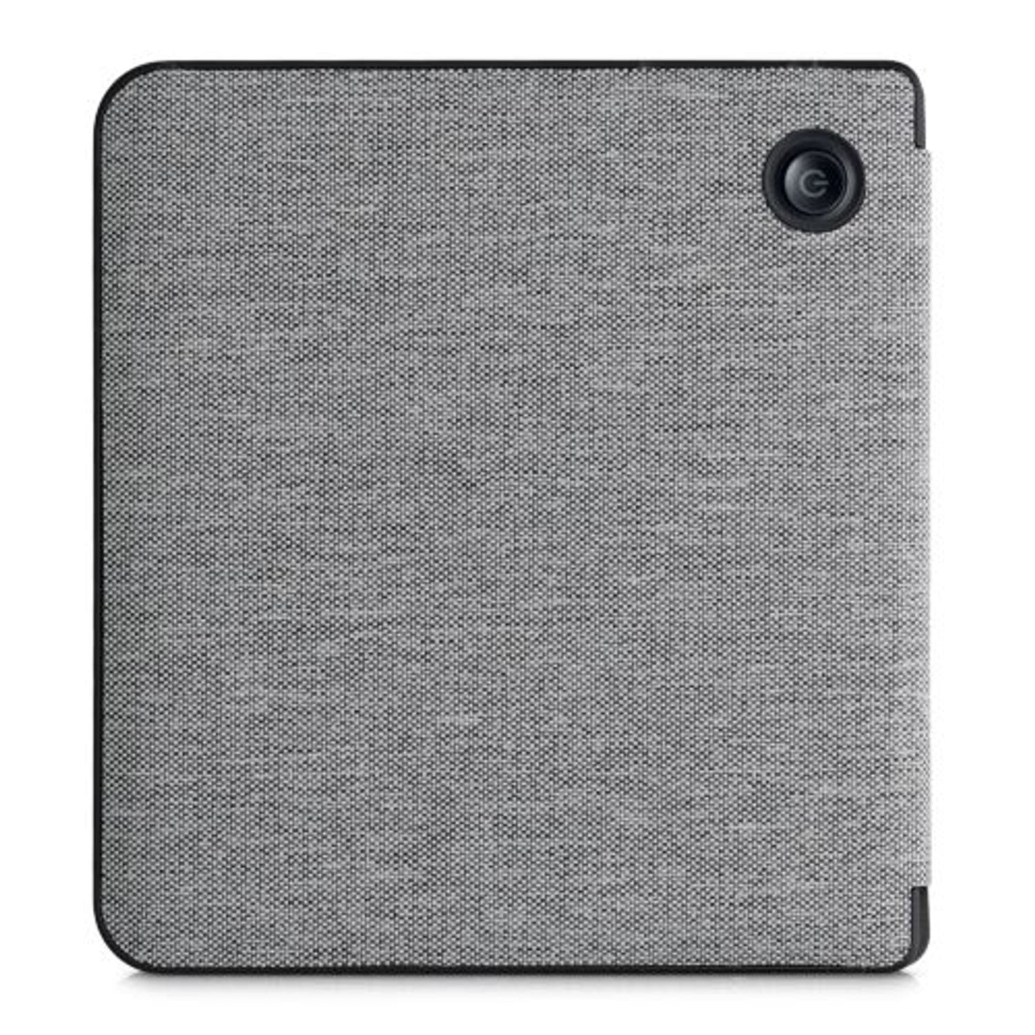 Husa pentru Kobo Libra H2O, Textil, Gri, Kwmobile, 52460.25 fotografia produsului View 4 L