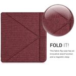 Husa pentru Kobo Libra H2O, Textil, Rosu, Kwmobile, 52460.09 fotografia produsului View 6 S