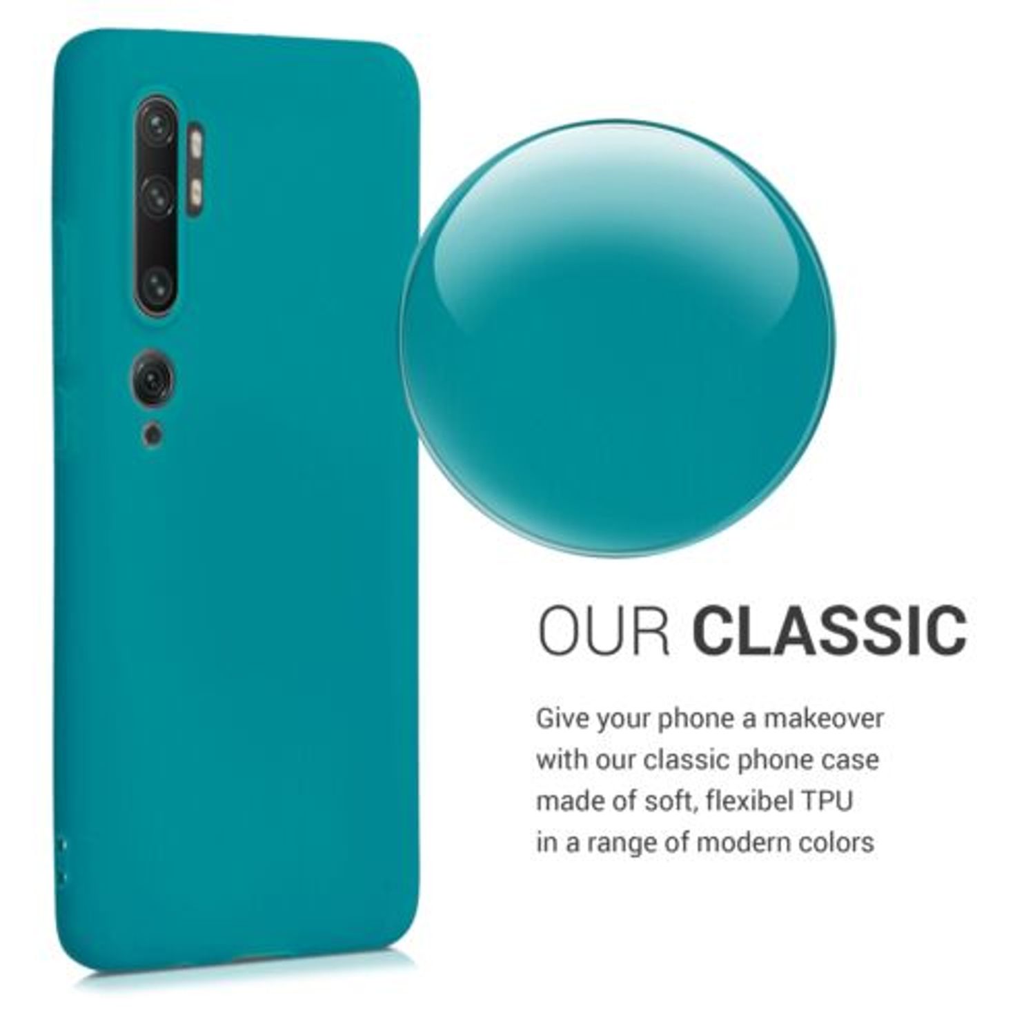 Husa pentru Xiaomi Mi Note 10/Mi Note 10 Pro, Silicon, Verde, 50948.57 fotografia produsului View 5 L
