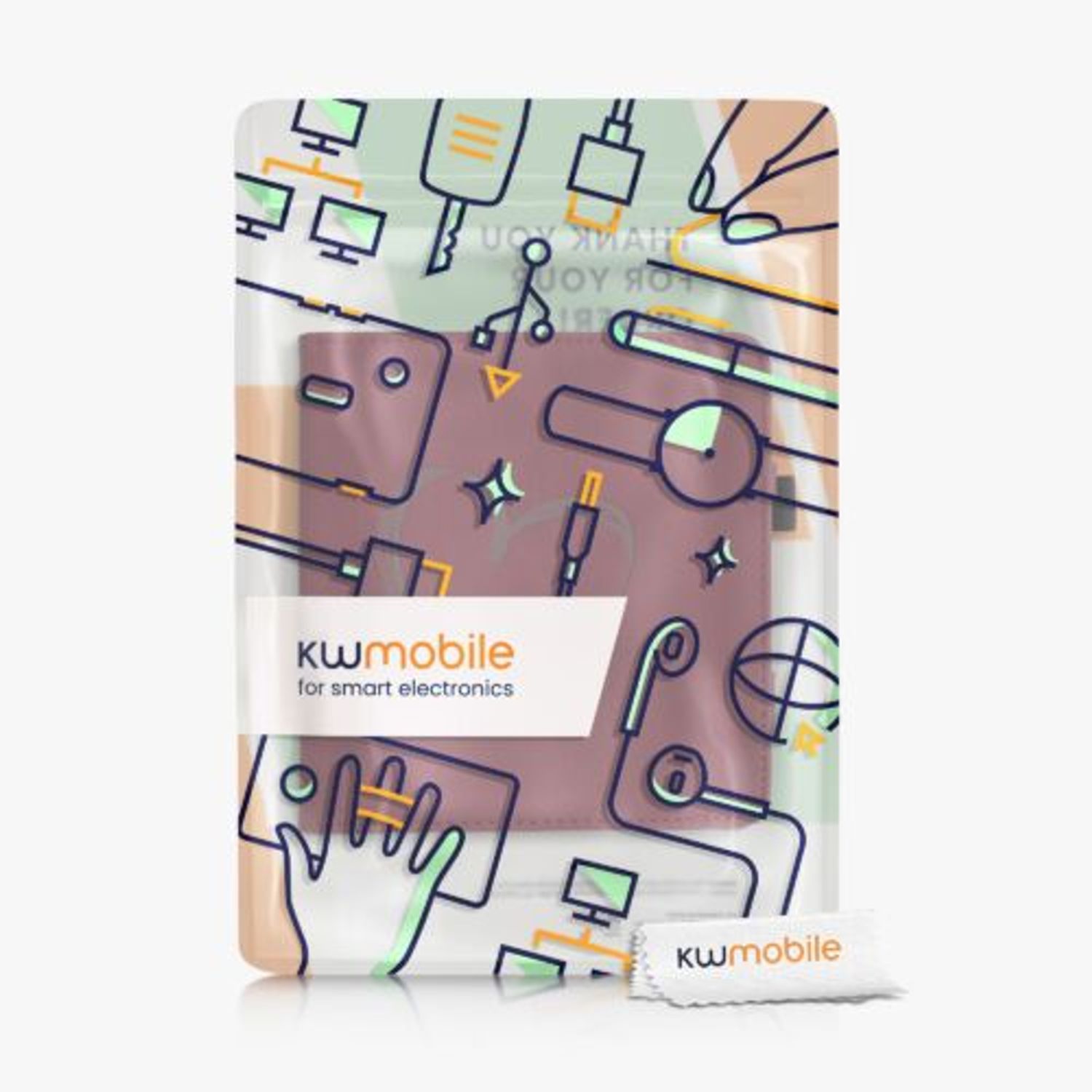 Husa pentru Kobo Libra H2O, Piele ecologica, Rosu, Kwmobile, 56875.01 fotografia produsului View 9 L