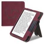 Husa pentru Kobo Libra H2O, Piele ecologica, Rosu, Kwmobile, 56875.01 fotografia produsului