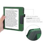 Husa pentru Kobo Libra H2O, Piele ecologica, Verde, Kwmobile, 50319.19 fotografia produsului View 7 S