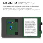 Husa pentru Kobo Libra H2O, Piele ecologica, Verde, Kwmobile, 50319.19 fotografia produsului View 4 S