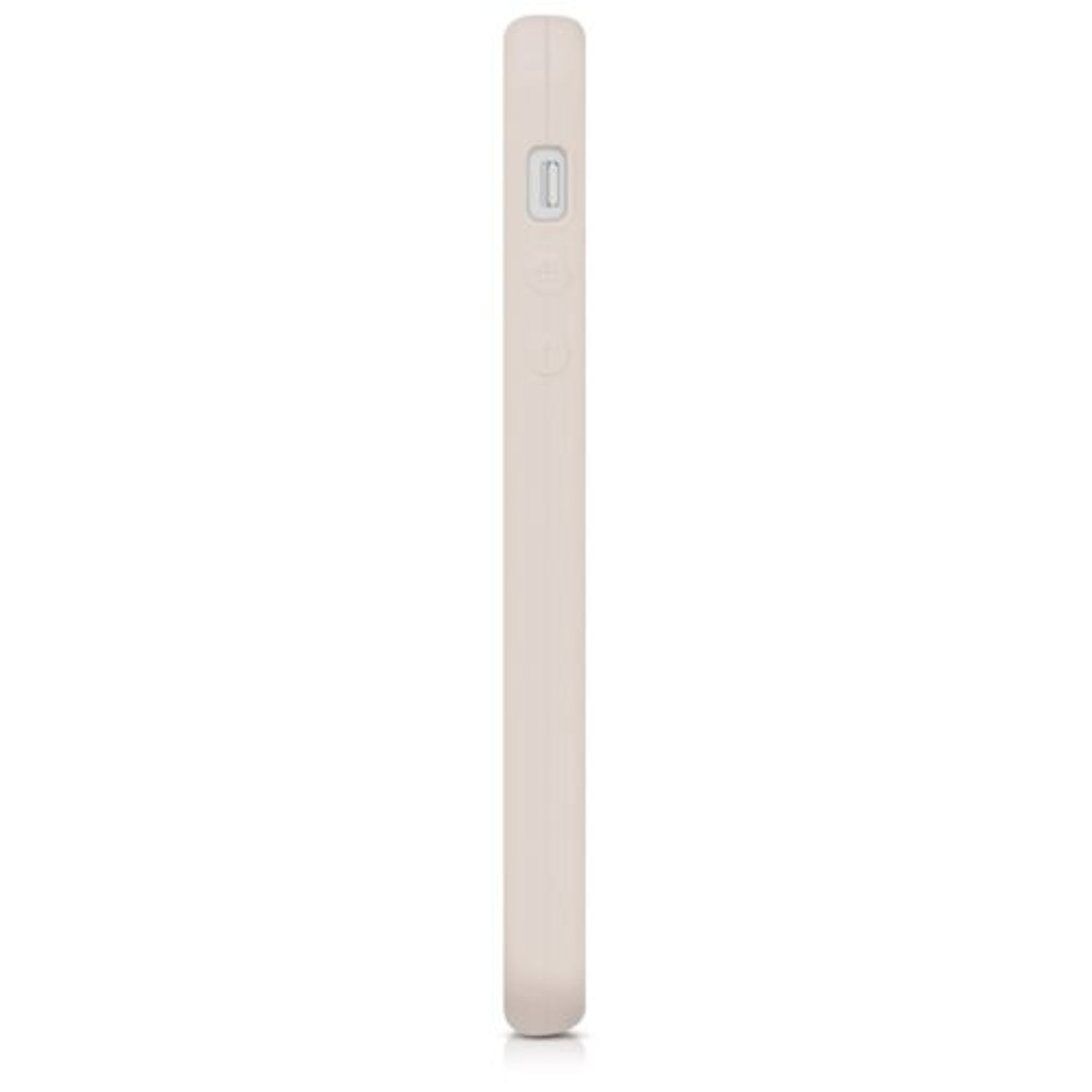 Husa pentru Apple iPhone 5/iPhone 5s/iPhone SE, Silicon, Bej, 42766.96 fotografia produsului View 5 L