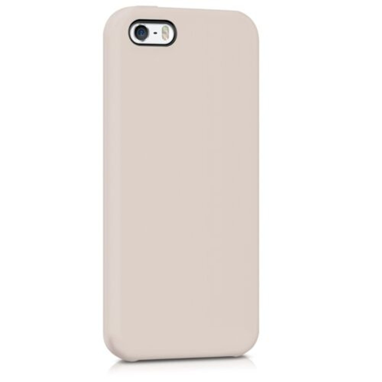 Husa pentru Apple iPhone 5/iPhone 5s/iPhone SE, Silicon, Bej, 42766.96 fotografia produsului View 8 L