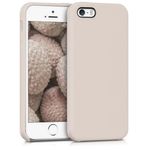 Husa pentru Apple iPhone 5/iPhone 5s/iPhone SE, Silicon, Bej, 42766.96 fotografia produsului