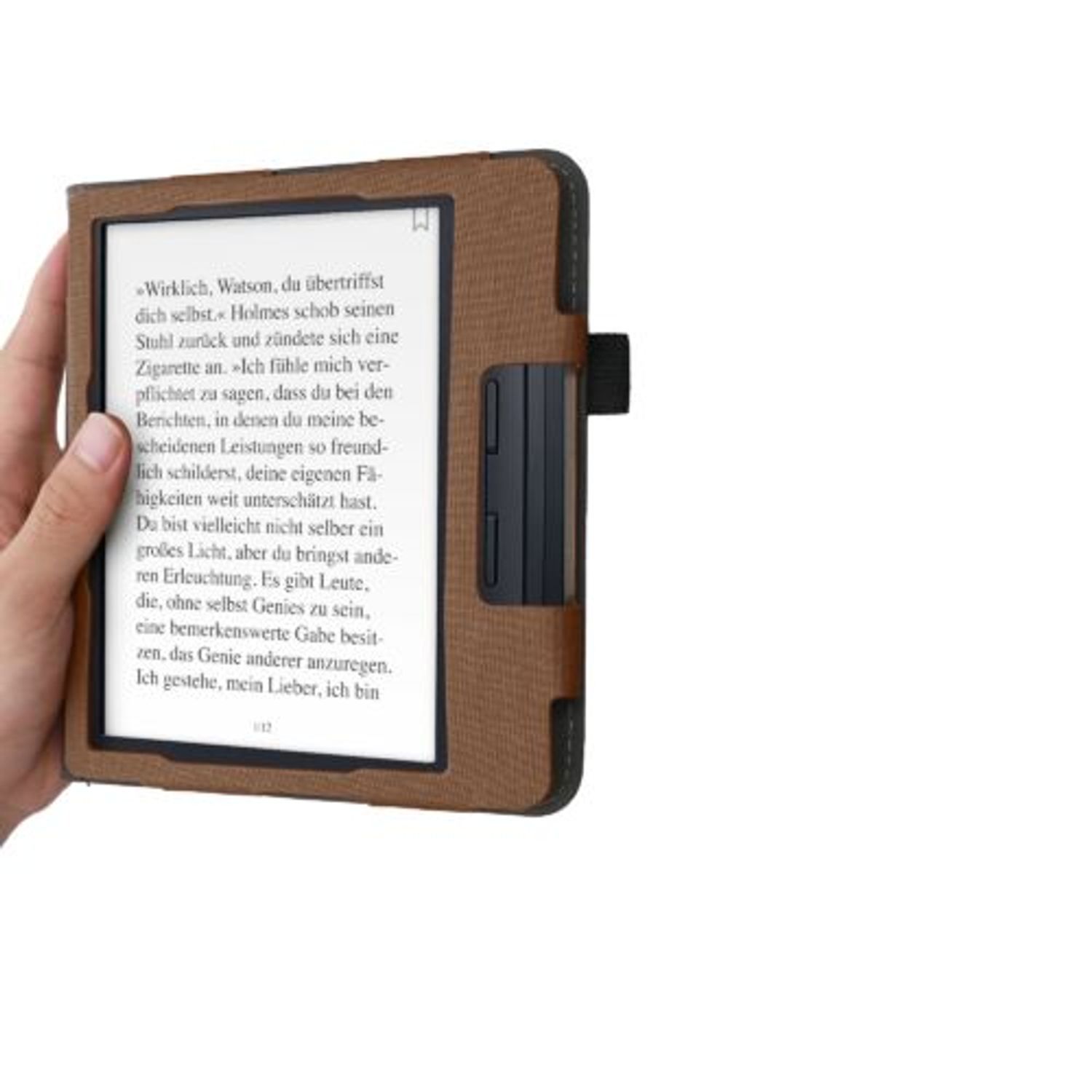 Husa pentru Kobo Libra H2O, Piele ecologica, Multicolor, Kwmobile, 50319.15 fotografia produsului View 10 L