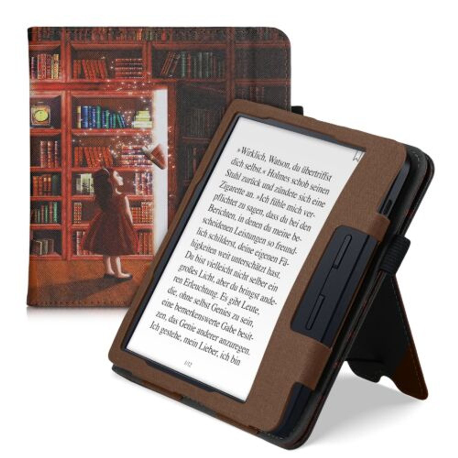 Husa pentru Kobo Libra H2O, Piele ecologica, Multicolor, Kwmobile, 50319.15 fotografia produsului