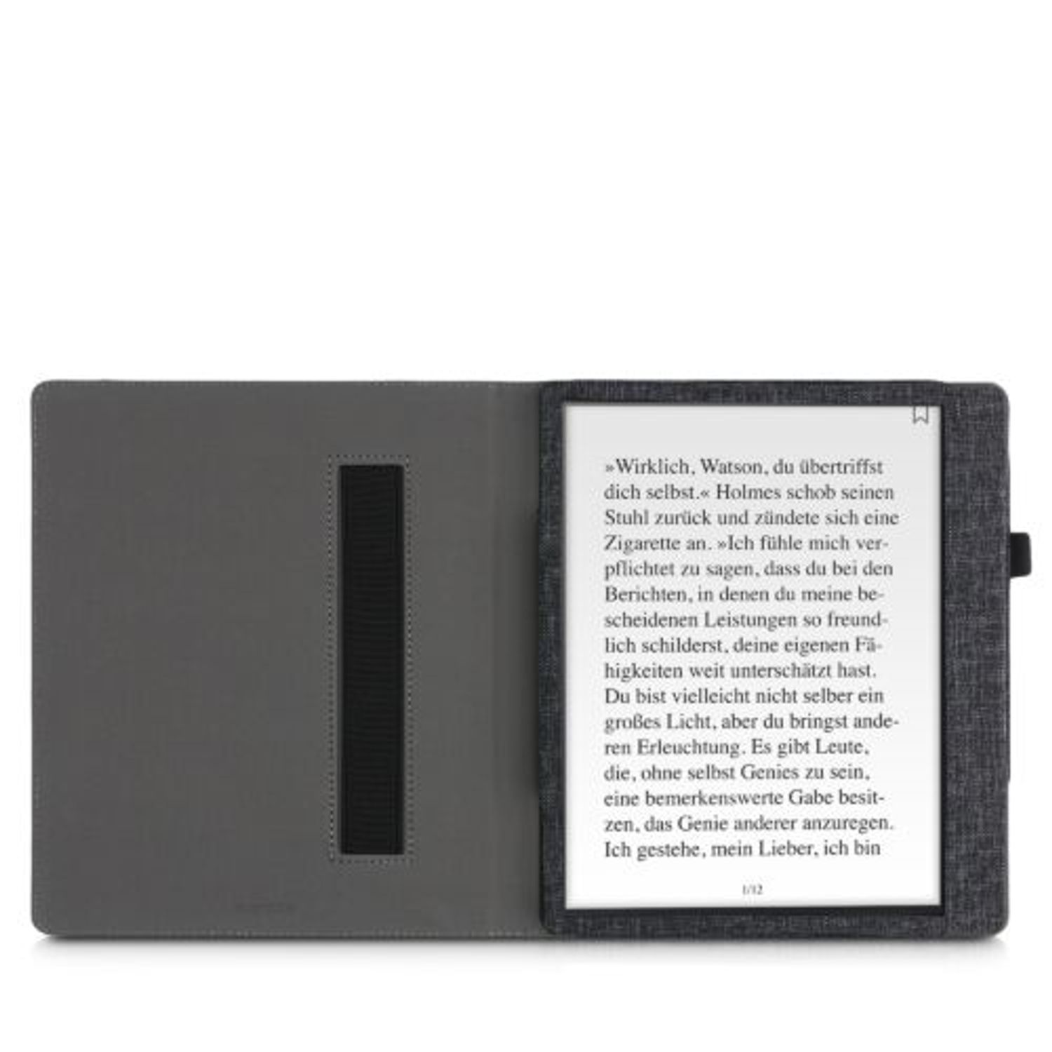 Husa pentru Kobo Elipsa, Textil, Gri, Kwmobile, 55424.19 fotografia produsului View 9 L