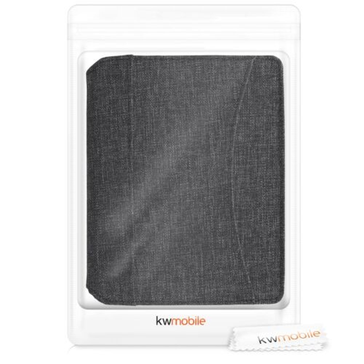 Husa pentru Kobo Aura Edition 1, Textil, Gri, Kwmobile, 54136.19 fotografia produsului View 9 L