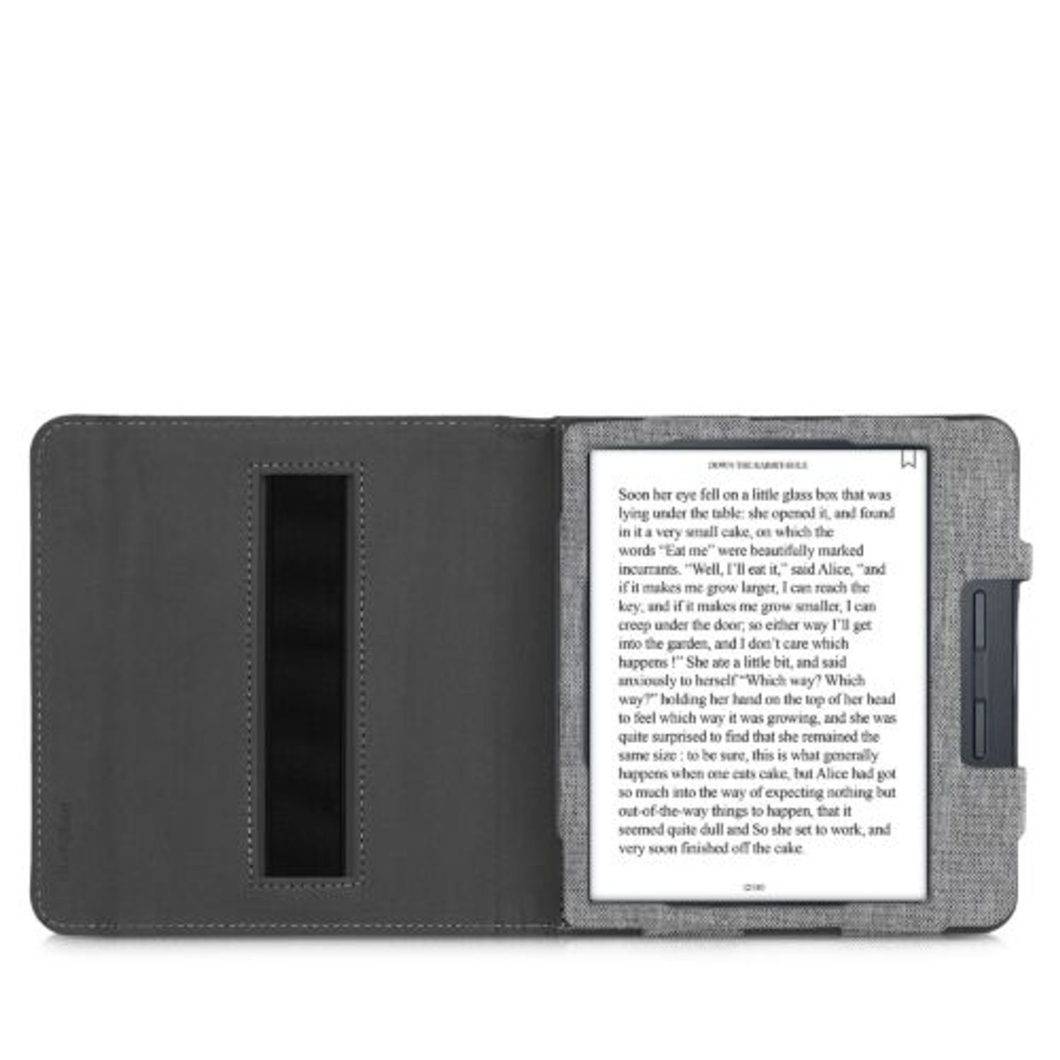 Husa pentru Kobo Libra H2O, Textil, Gri, Kwmobile, 52977.25 fotografia produsului View 9 L