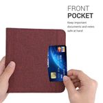 Husa pentru Kobo Libra H2O, Textil, Rosu, Kwmobile, 52977.09 fotografia produsului View 4 S