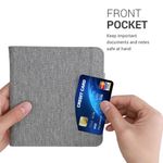 Husa pentru Kobo Libra H2O, Textil, Gri, Kwmobile, 52977.25 fotografia produsului View 4 S