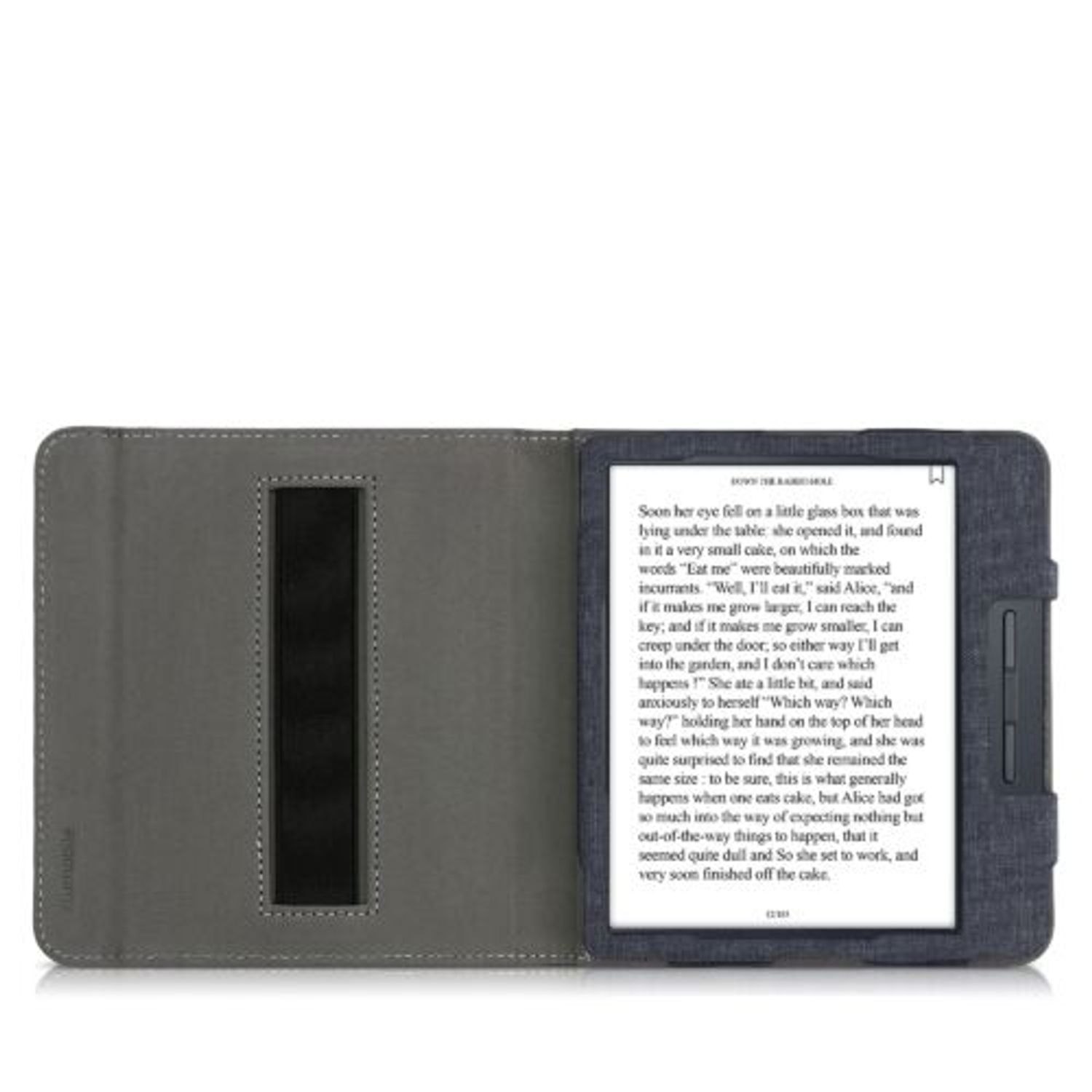 Husa pentru Kobo Libra H2O, Textil, Albastru, Kwmobile, 52977.17 fotografia produsului View 9 L