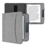 Husa pentru Kobo Libra H2O, Textil, Gri, Kwmobile, 52977.25 fotografia produsului View 2 S