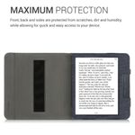 Husa pentru Kobo Libra H2O, Textil, Albastru, Kwmobile, 52977.17 fotografia produsului View 5 S