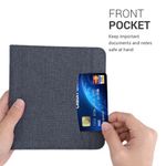 Husa pentru Kobo Libra H2O, Textil, Albastru, Kwmobile, 52977.17 fotografia produsului View 4 S