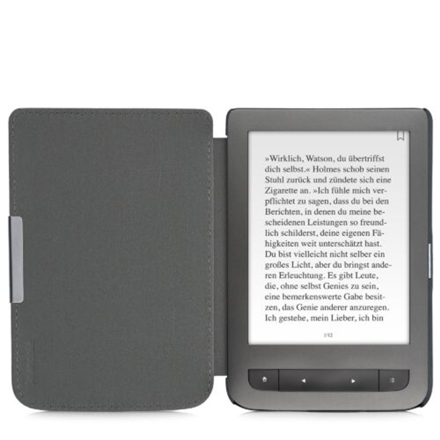 Husa pentru PocketBook Touch Lux 3/Basic Touch 2/Basic Lux, Piele ecologica, Violet, Kwmobile, 55747.01 fotografia produsului View 9 L