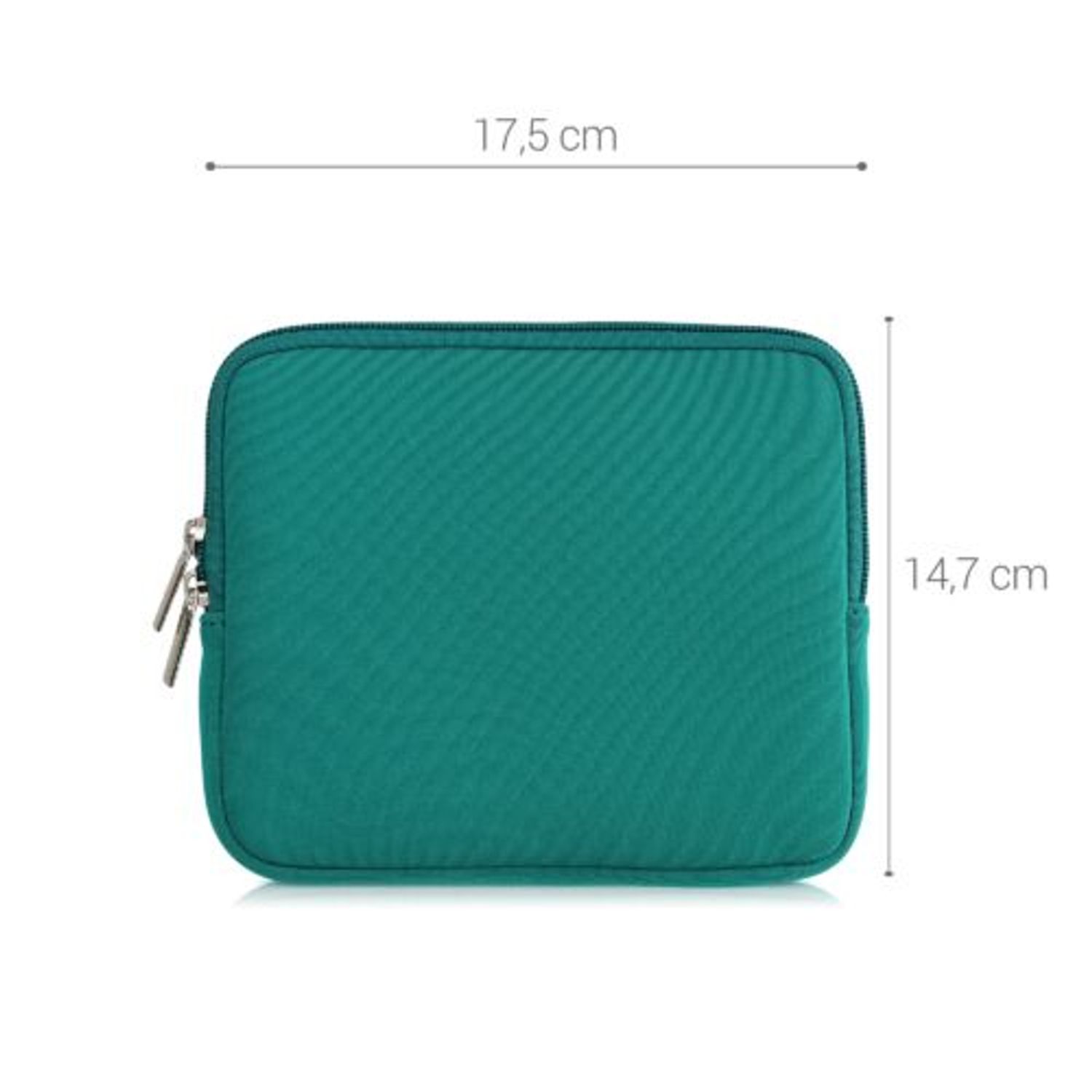 Husa universala pentru eBook Reader de 7 inch, Kwmobile, Verde, Textil, 57397.22 fotografia produsului View 6 L