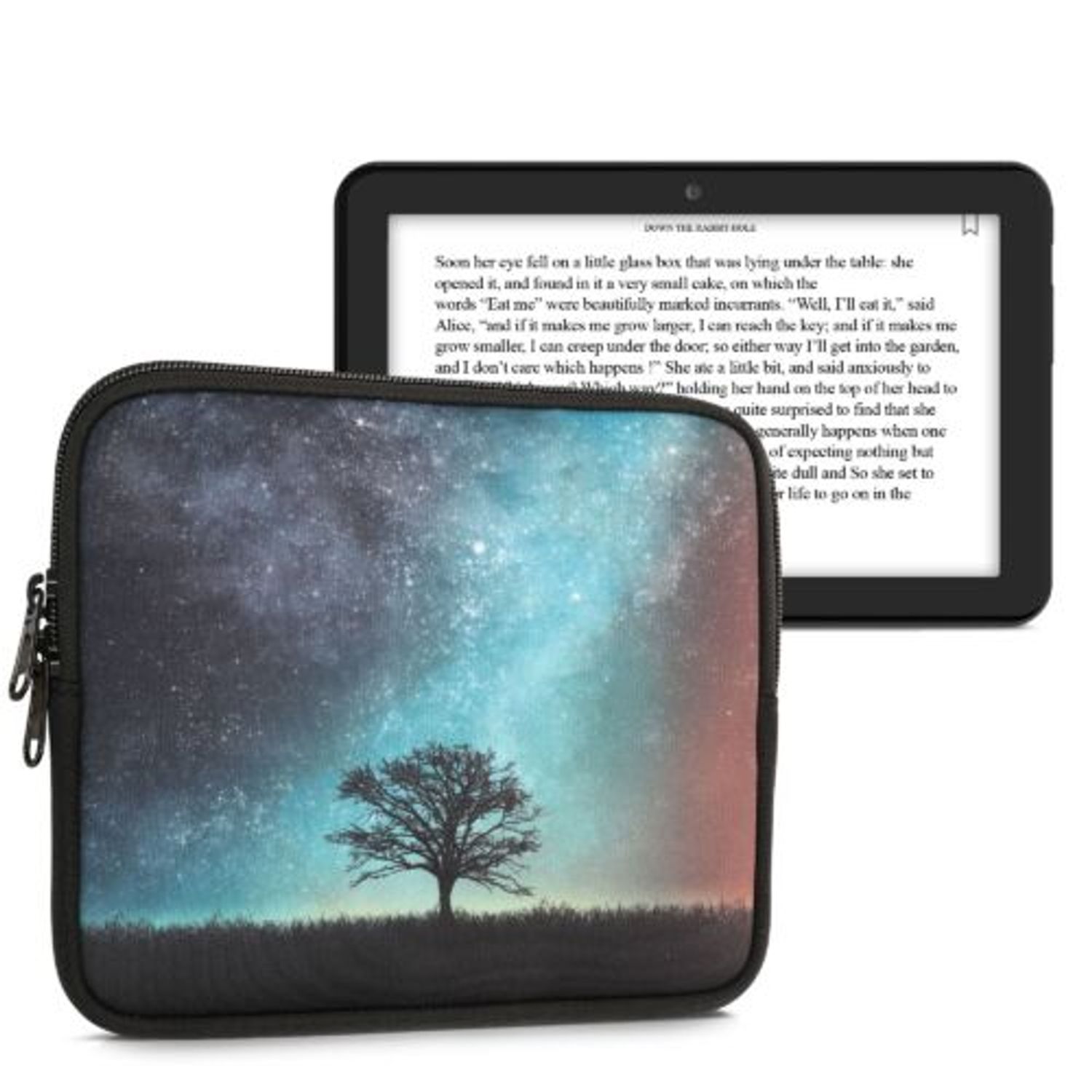 Husa universala pentru eBook Reader de 7 inch, Kwmobile, Multicolor, Textil, 59015.01 fotografia produsului View 2 L