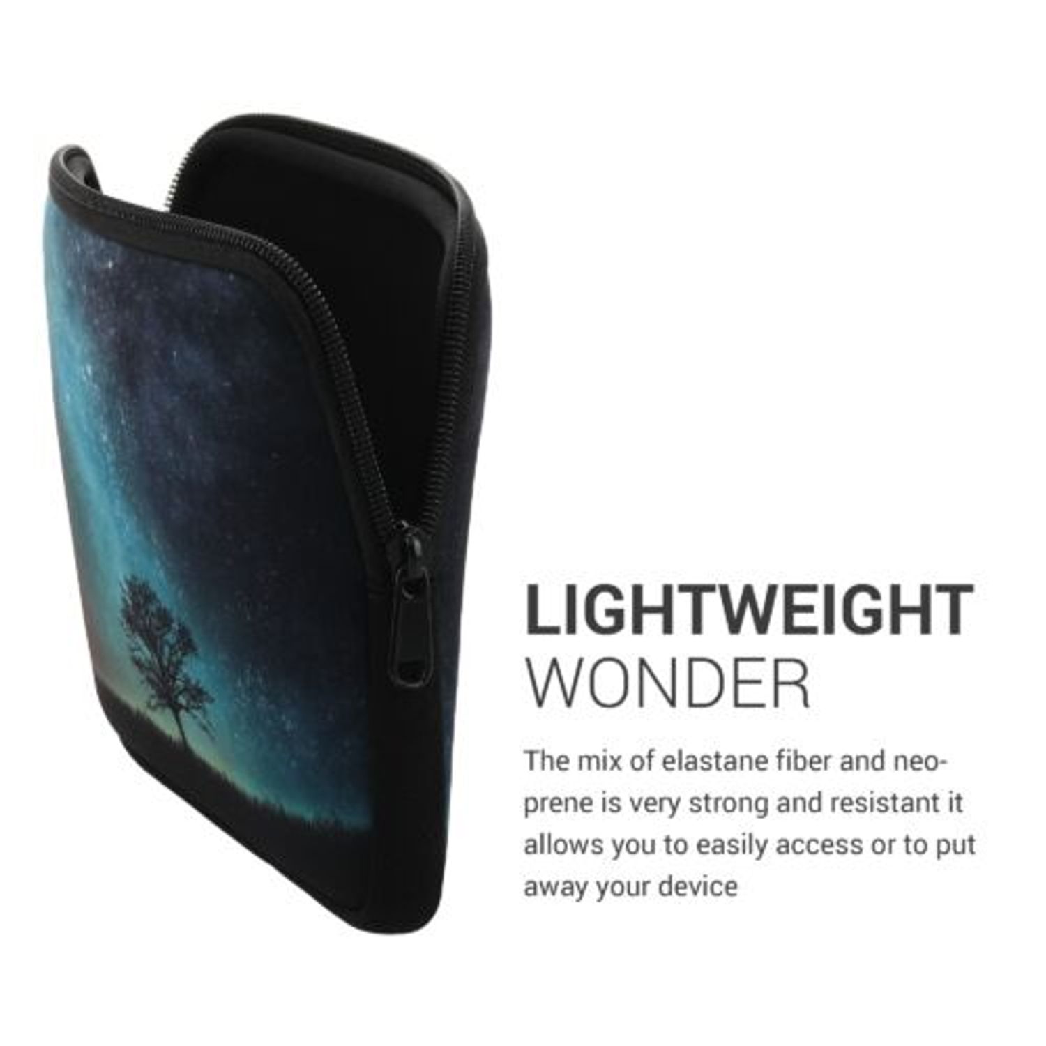 Husa universala pentru eBook Reader de 7 inch, Kwmobile, Multicolor, Textil, 59015.01 fotografia produsului View 4 L