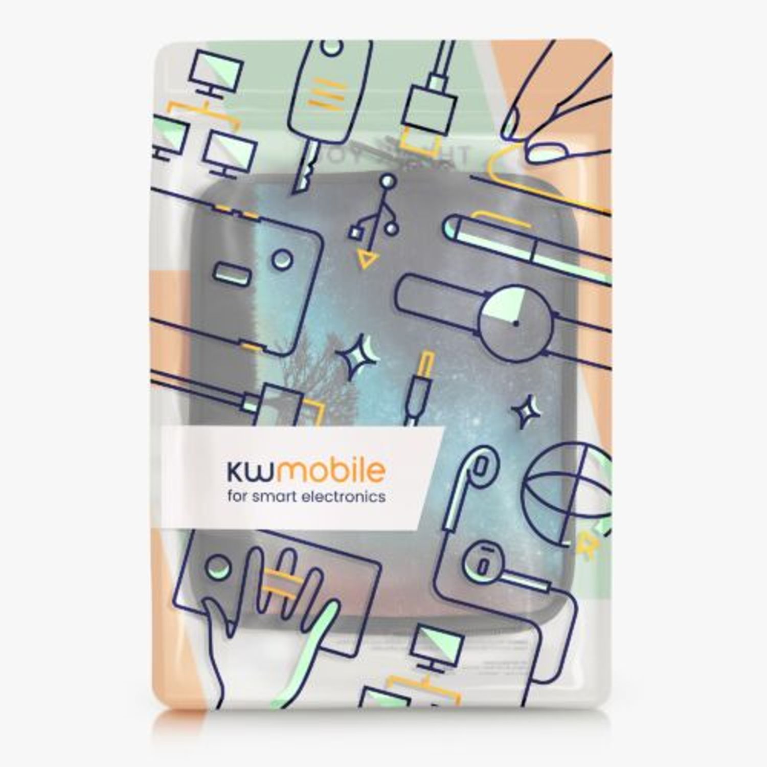 Husa universala pentru eBook Reader de 7 inch, Kwmobile, Multicolor, Textil, 59015.01 fotografia produsului View 7 L