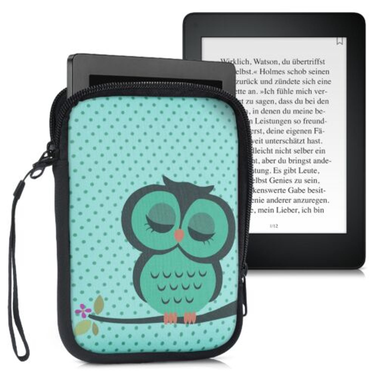 Husa universala pentru eBook Reader de 6 inch, Kwmobile, Multicolor, Textil, 50335.10 fotografia produsului View 2 L