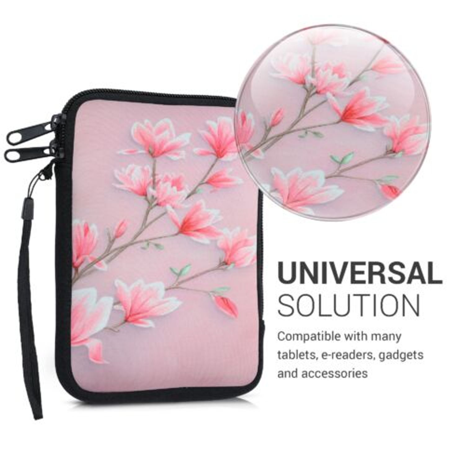 Husa universala pentru eBook Reader de 6 inch, Kwmobile, Multicolor, Textil, 50335.09 fotografia produsului View 8 L