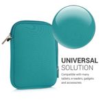 Husa universala pentru eBook Reader de 6 inch, Kwmobile, Verde, Textil, 50334.78 fotografia produsului View 5 S