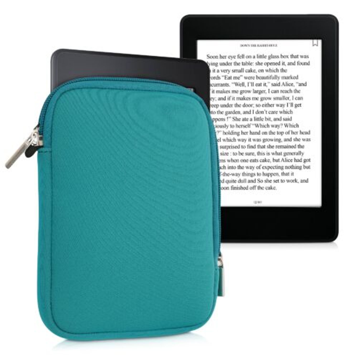 Husa universala pentru eBook Reader de 6 inch, Kwmobile, Verde, Textil, 50334.78 fotografia produsului View 2 L