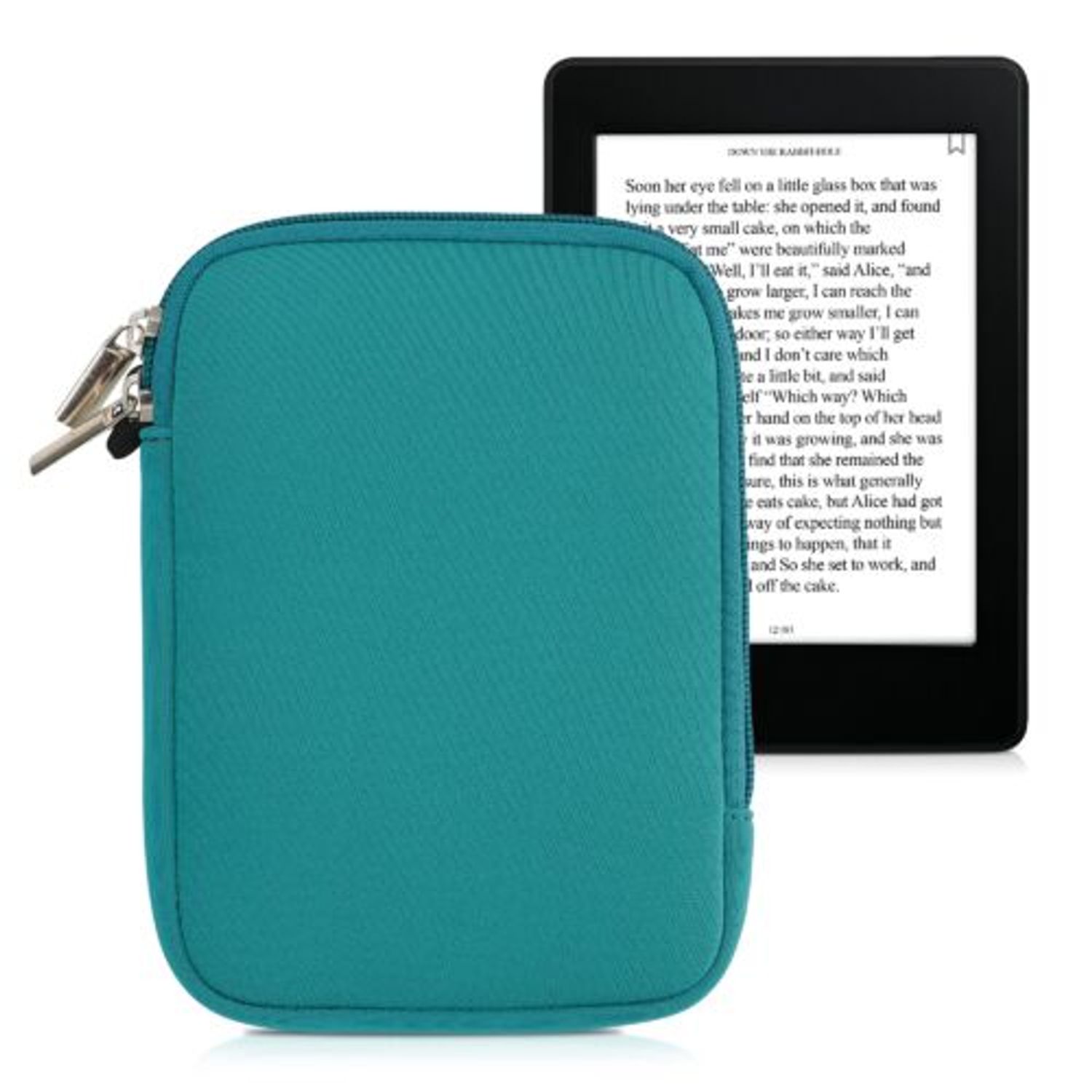 Husa universala pentru eBook Reader de 6 inch, Kwmobile, Verde, Textil, 50334.78 fotografia produsului