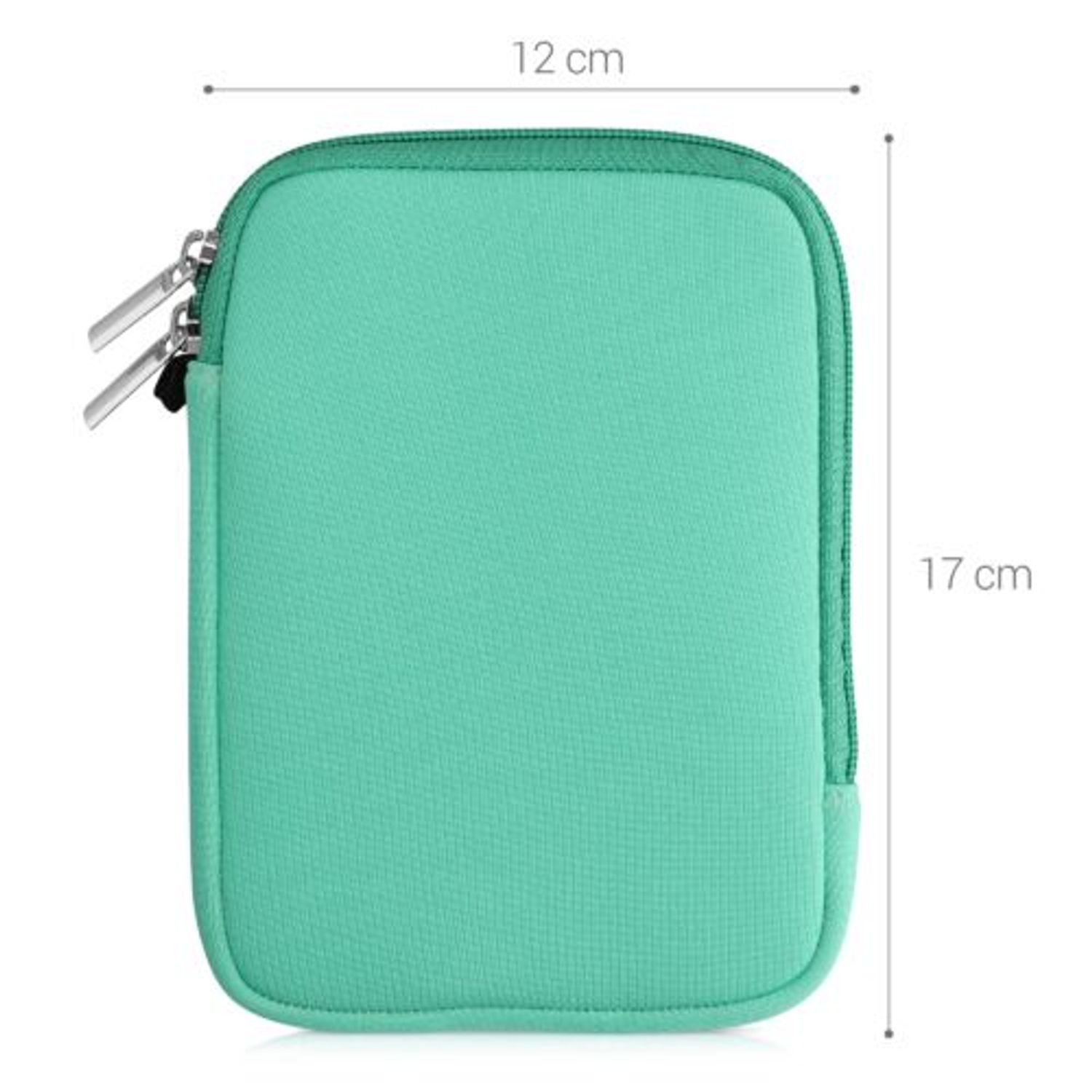 Husa universala pentru eBook Reader de 6 inch, Kwmobile, Verde, Textil, 50334.71 fotografia produsului View 6 L