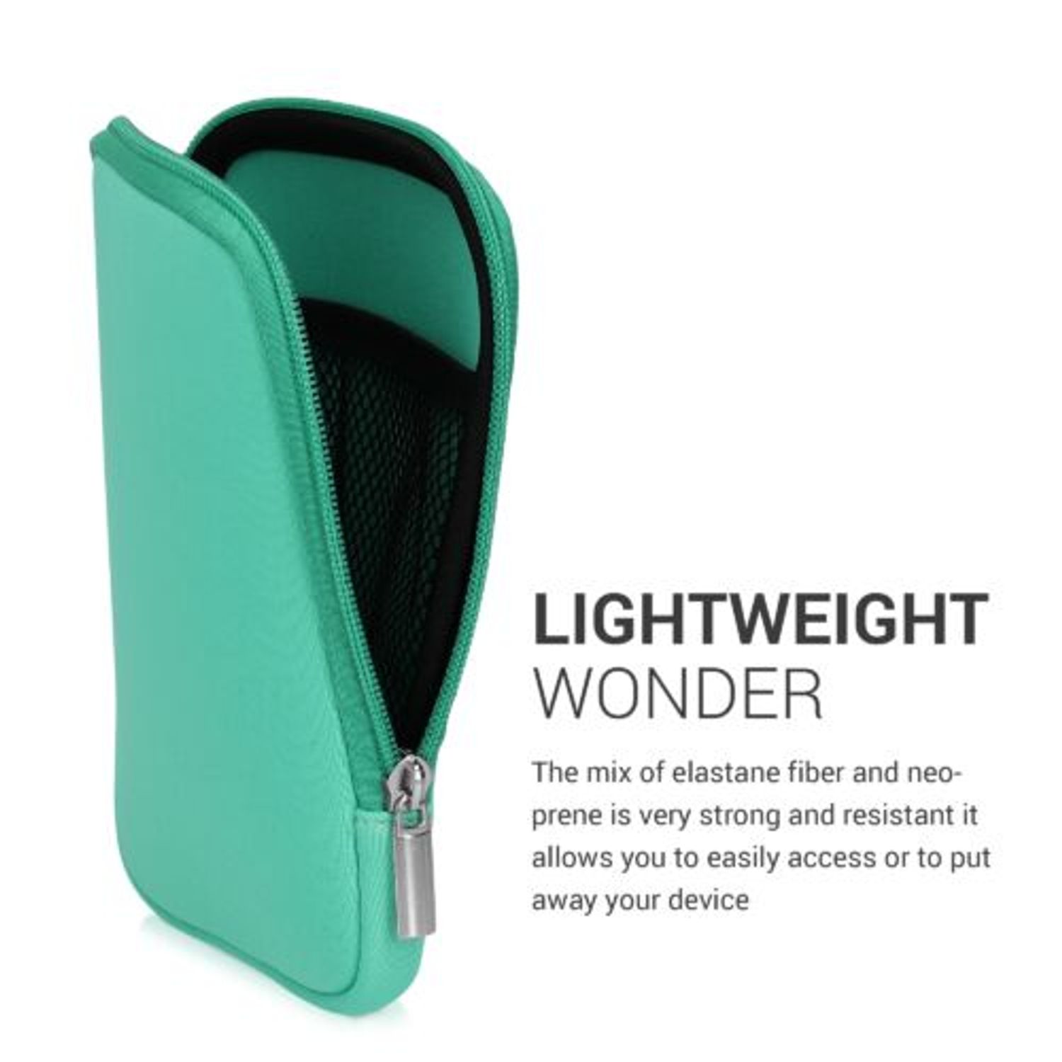 Husa universala pentru eBook Reader de 6 inch, Kwmobile, Verde, Textil, 50334.71 fotografia produsului View 4 L