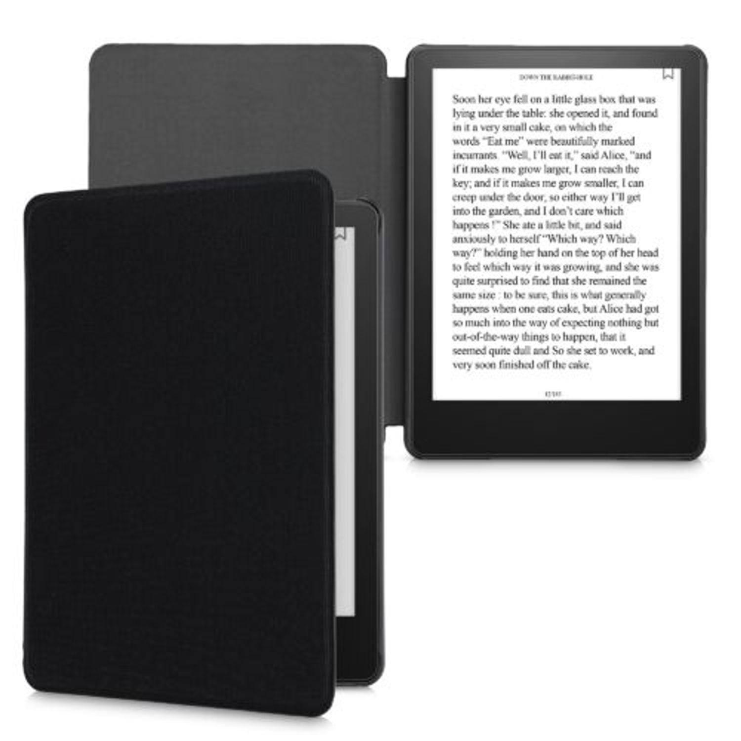Husa pentru Kindle Paperwhite 11, Textil, Negru, Kwmobile, 56265.01 fotografia produsului