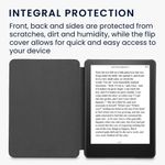 Husa pentru Kindle Paperwhite 11, Textil, Negru, Kwmobile, 56265.01 fotografia produsului View 5 S