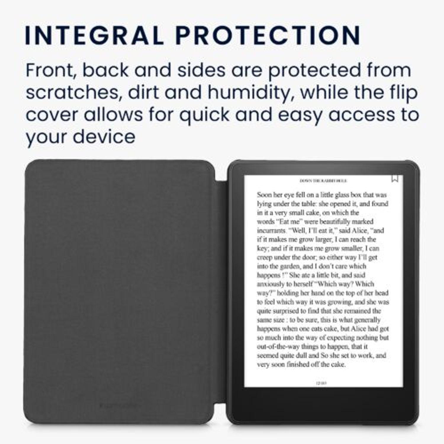 Husa pentru Kindle Paperwhite 11, Textil, Negru, Kwmobile, 56265.01 fotografia produsului View 5 L