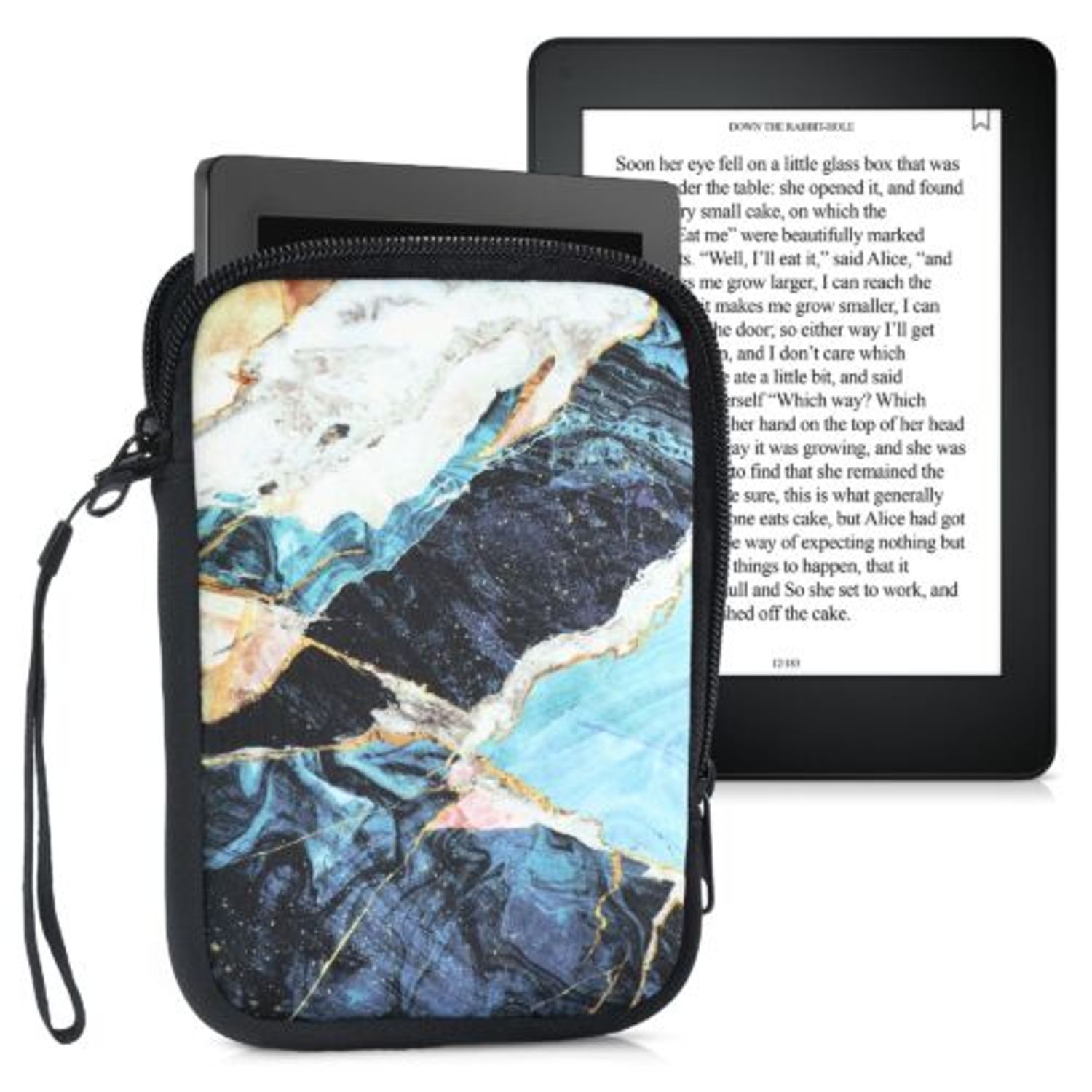 Husa universala pentru eBook Reader de 6 inch, Kwmobile, Multicolor, Textil, 50335.16 fotografia produsului View 2 L