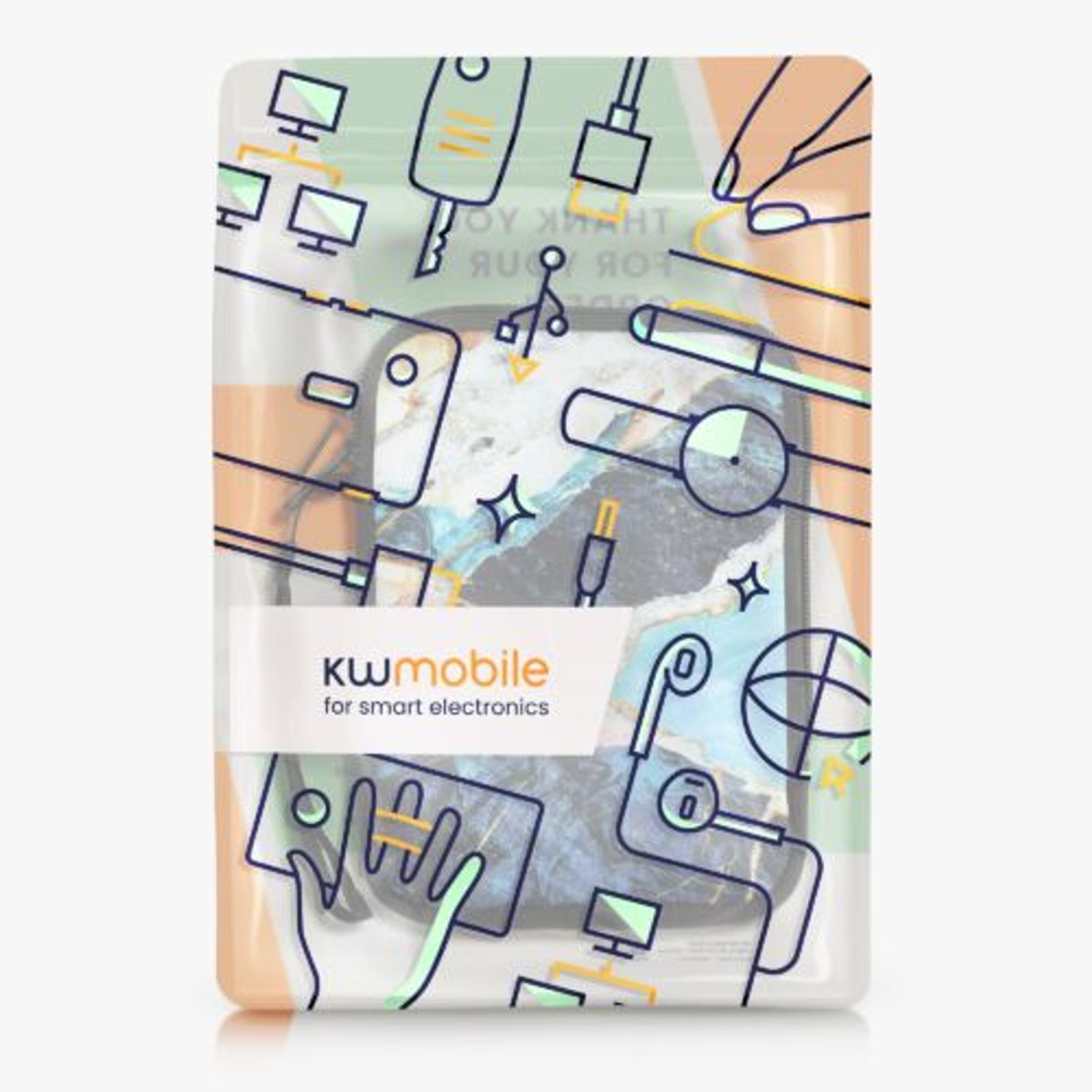 Husa universala pentru eBook Reader de 6 inch, Kwmobile, Multicolor, Textil, 50335.16 fotografia produsului View 7 L