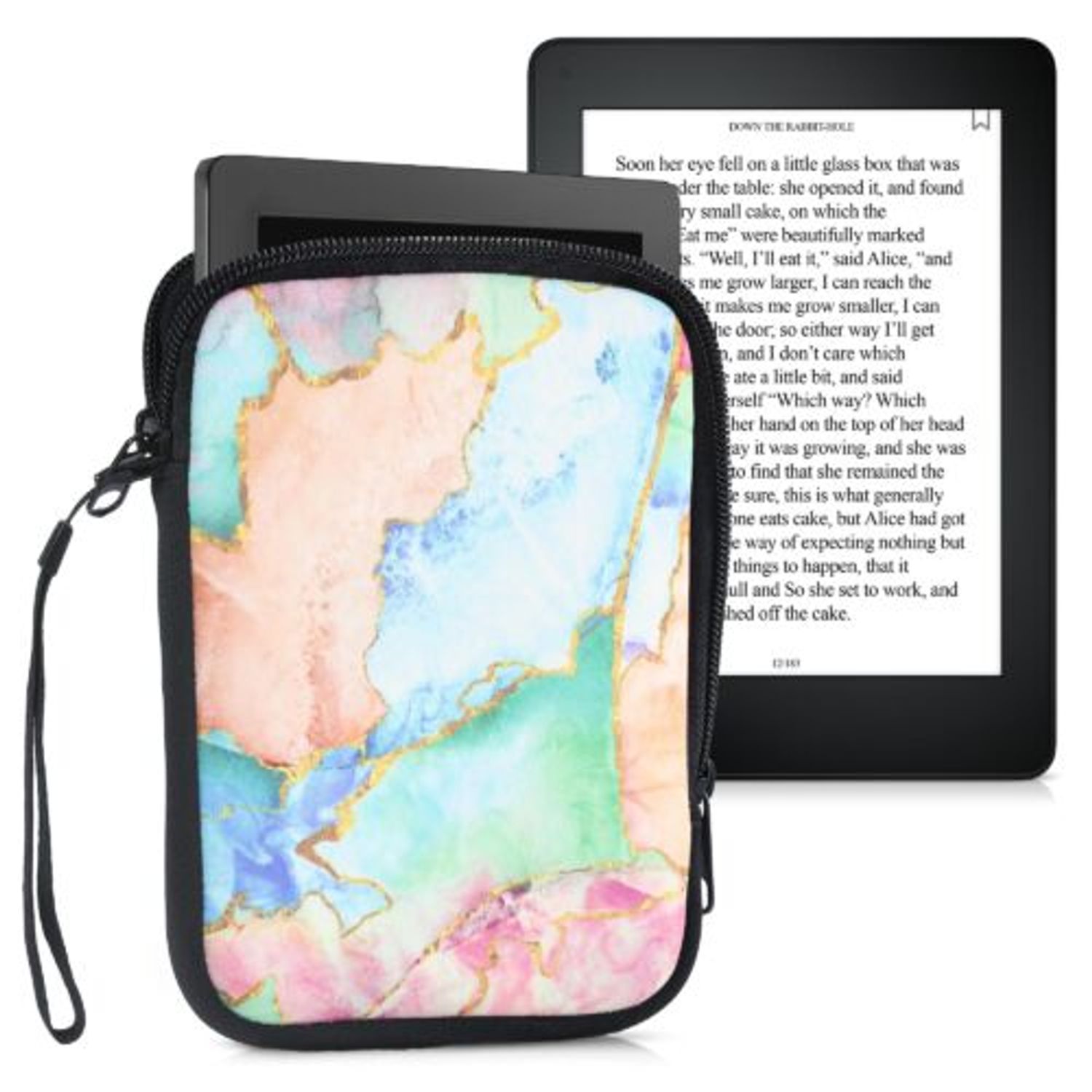 Husa universala pentru eBook Reader de 6 inch, Kwmobile, Multicolor, Textil, 50335.15 fotografia produsului View 2 L