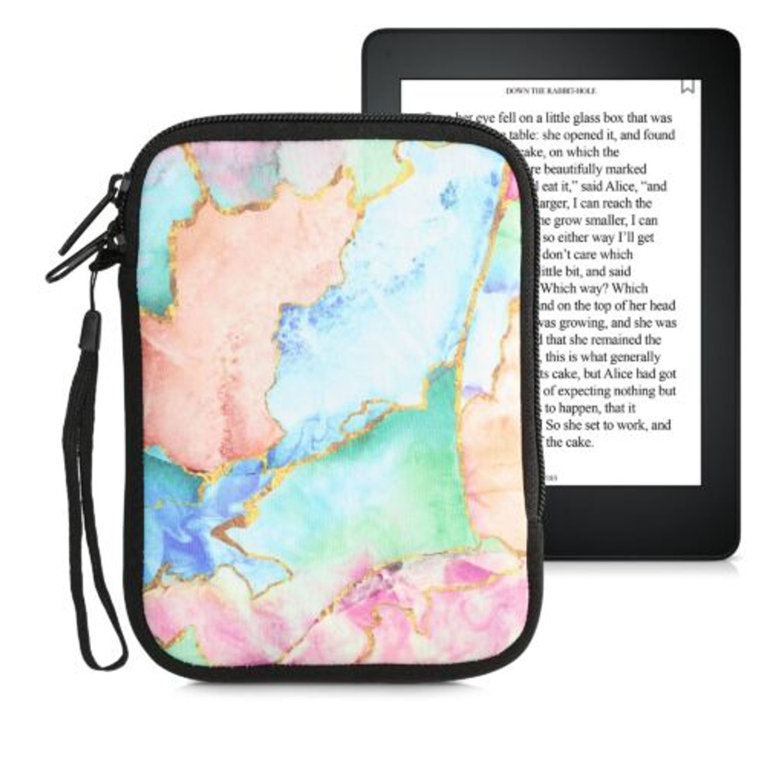 Husa universala pentru eBook Reader de 6 inch, Kwmobile, Multicolor, Textil, 50335.15 fotografia produsului