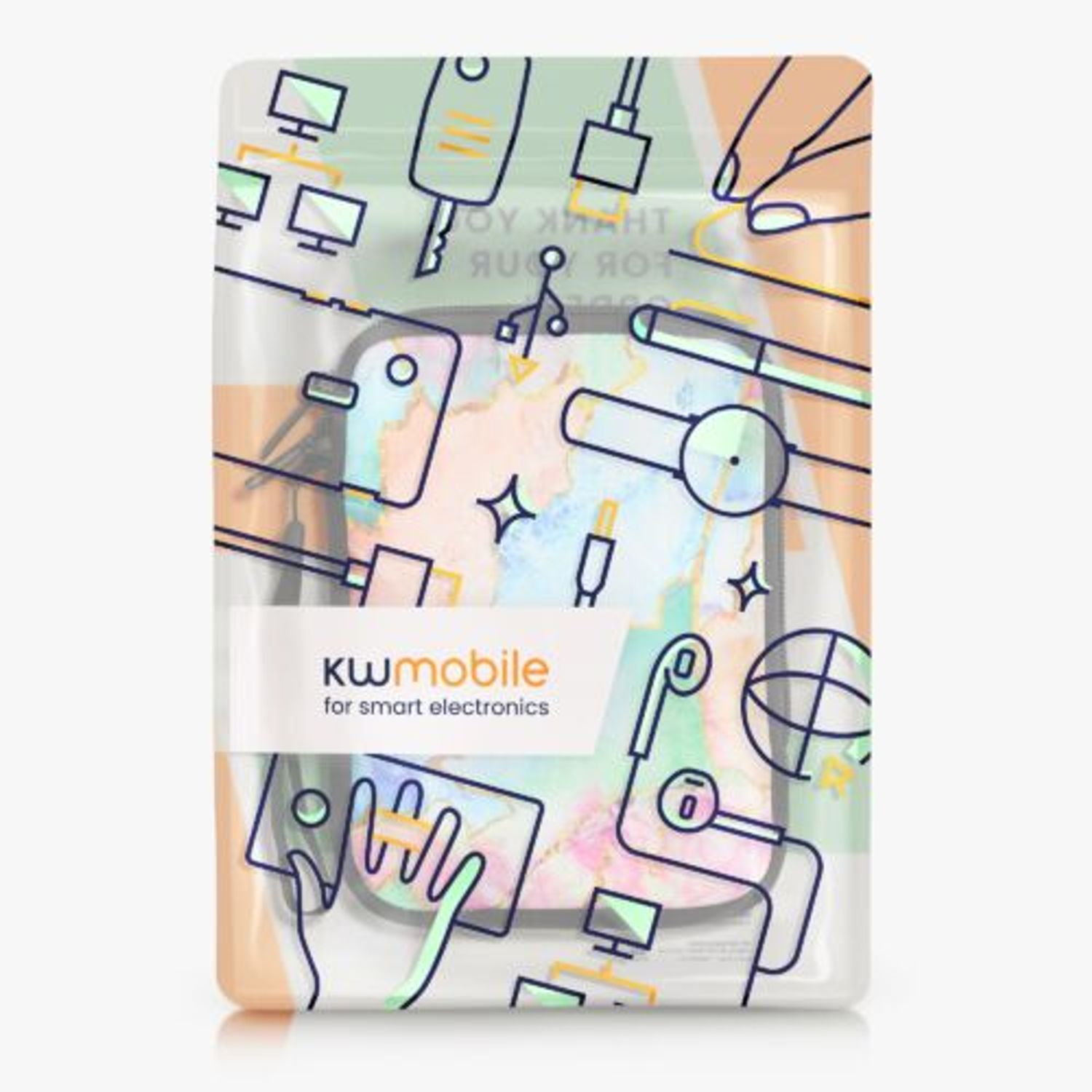 Husa universala pentru eBook Reader de 6 inch, Kwmobile, Multicolor, Textil, 50335.15 fotografia produsului View 7 L