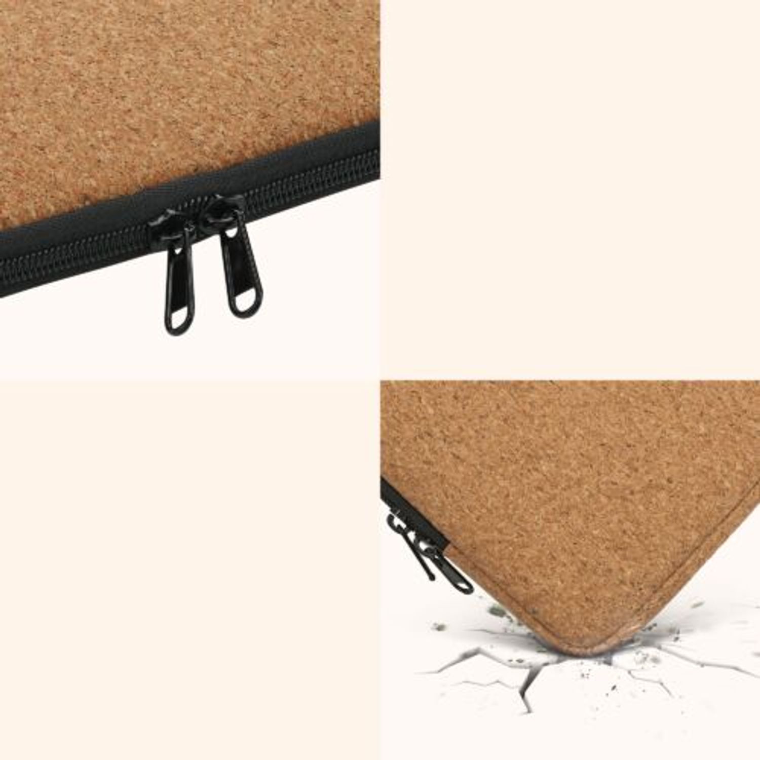 Husa universala pentru eBook Reader de 7 inch, Kwmobile, Maro, Pluta, 59014.24 fotografia produsului View 11 L