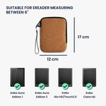 Husa universala pentru eBook Reader de 6 inch, Kwmobile, Maro, Pluta, 59012.24 fotografia produsului View 3 S