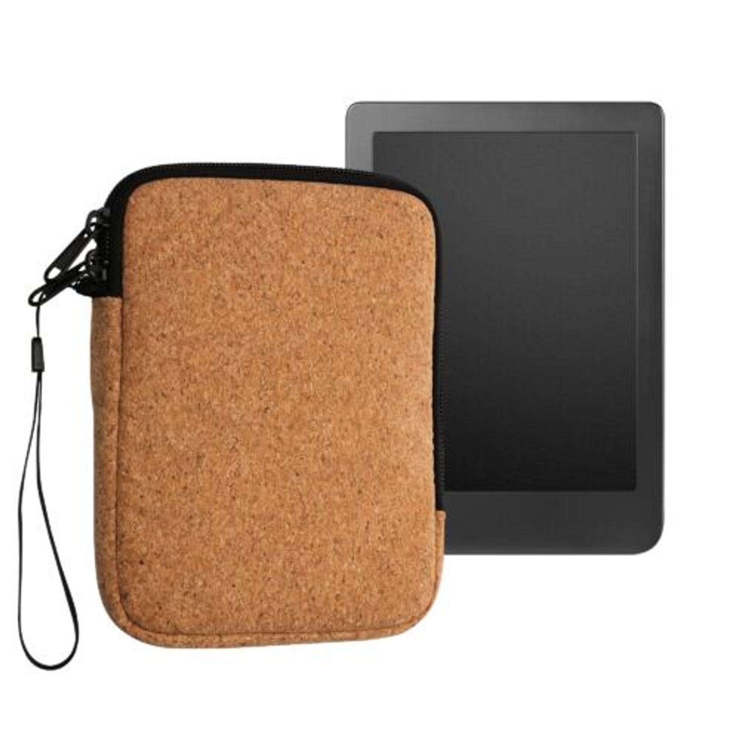 Husa universala pentru eBook Reader de 6 inch, Kwmobile, Maro, Pluta, 59012.24 fotografia produsului