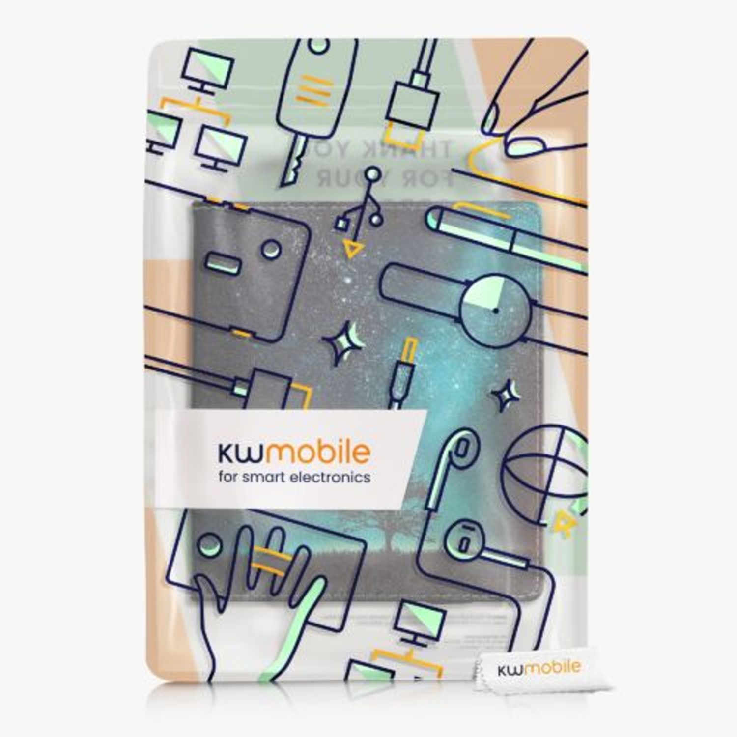Husa pentru Amazon Kindle Oasis 10, Kwmobile, Multicolor, Piele ecologica, 49418.02 fotografia produsului View 7 L